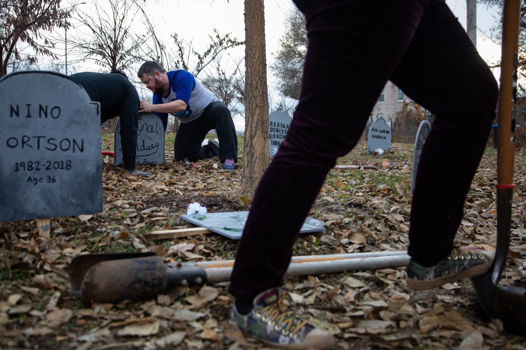 Metro Trans Umbrella Group make Transgender Memorial Garden into Graveyard ahead of Vigil